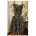 Anthropologie Dresses | Anthropologie Girls From Savoy Cerys Halter Dress With Pink Underskirt Size 8 | Color: Black/White | Size: 8