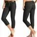 Athleta Jeans | Athleta Frontier Capri Blue Denim Jeans (Color Black) Size 4 | Color: Black/Blue | Size: 4