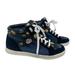 Coach Shoes | Coach High Top Fashion Sneakers Womens Size 6.5b 36.5eur Pembroke Tea Rose Denim | Color: Black/Blue | Size: 6.5