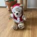 Disney Other | Duffy The Disney Bear Christmas Santa Plush New | Color: Cream/Red | Size: Os