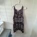 Free People Dresses | Free People Voile And Lace Trapeze Dress Small | Color: Black/Purple | Size: S
