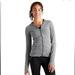 Athleta Jackets & Coats | Athleta Full Zip-Up Stretched Ruched Gray Sweatshirt | Color: Gray | Size: M