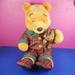 Disney Toys | Disney Winnie The Pooh Plaid Pajamas Pjs Bear Large 16” Plush Stuffed Animal | Color: Red | Size: Os