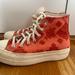 Converse Shoes | Converse Chuck Taylor Lift Hi Sneaker (Women) | Color: Orange/White | Size: 7