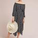 Anthropologie Dresses | Anthropologie Maeve Gerti Polka Dot Midi Dress, Size 4 Nwt | Color: Black/White | Size: 4