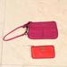 Michael Kors Bags | Clarks Pink Leather Wristlet & Michael Kors Orange Leather Change Purse | Color: Orange/Pink | Size: Os