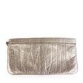 Coach Bags | Coach Metallic Grained Leather Wristlet Clutch Bag | Color: Gold | Size: Os