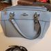 Coach Bags | Coach Mini Brooke Carryall Bag Light Blue With Silver Flecks | Color: Blue/Silver | Size: Os