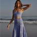 Free People Dresses | Free People Summer Ready Midi Dress Size S | Color: Blue | Size: S