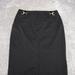 Gucci Skirts | Guuci Skirt Womens 42 It Black Horsebit Knee Length Wool Stretch | Color: Black | Size: 42eu