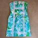 Lilly Pulitzer Dresses | Lilly Pulitzer First Impressions Blue Green Rose Strapless Dress | Color: Blue/Green | Size: 2