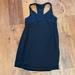 Lululemon Athletica Tops | Lululemon Racerback Cross Front Tank Top Sz 6 Black Silver Logo Built In Bra | Color: Black/Silver | Size: 6