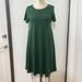 Lularoe Dresses | Lularoe Carly Forest Green Swing Midi Dress | Color: Green | Size: Xs