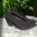 Anthropologie Shoes | Anthropologie Pied Juste Navette Black Suede Wedge | Color: Black | Size: 7.5