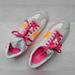 Coach Shoes | Coach Mae Canvas Sneakers, Chalk/Orange, Size 8 M | Color: Pink/White | Size: 8 M