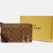 Coach Bags | Coach Large Corner Zip Wristlet With 2 Charms Gift Box Set. | Color: Brown/Gold | Size: Os