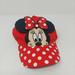 Disney Accessories | Disney Minnie Mouse Youth Baseball Cap Red Polka Dot Ears Bow Girl's Cap | Color: Red/White | Size: Osg