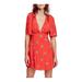 Free People Dresses | Free People Womens Mockingbird Mini Dress Red | Color: Red | Size: 4