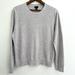 J. Crew Shirts | J. Crew Cotton Cashmere Pullover Pique Crew Neck Shirt Gray Large G8016 | Color: Gray | Size: L