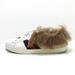 Gucci Shoes | Gucci Ace Embroidered Fur Sneakers Sneakers White Leatherfur Men | Color: White | Size: Os