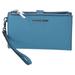 Michael Kors Bags | Michael Kors Jet Set Travel Large Double Zip Wristlet Phone Wallet Teal Blue | Color: Blue | Size: Os