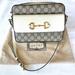 Gucci Bags | Like New Gucci Horsebit 1955 Small Shoulder Bag - Beige & Ebony Gg Supreme | Color: Tan/White | Size: 8.8"W X 6.7"H X 2.6"D