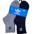 Adidas Accessories | Adidas Unisex 6pc Quarter Socks Size Large, Shoe Size Women’s 10-13 Men’s 8-12 | Color: Black/Gray | Size: Os
