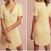 Anthropologie Dresses | Anthropologie Pure Good Yellow Striped Ribbed Stretch Dress Size M | Color: White/Yellow | Size: M