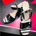 Kate Spade Shoes | Euc Kate Spade B/W Chunky Heel Sandal - Size 10 | Color: Black/White | Size: 10