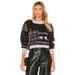 Free People Sweaters | Free People New Nwt Snow Globe Alpaca Wool Sweater Purple Black Extra Small Xs | Color: Black/Purple | Size: Xs