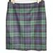 J. Crew Skirts | J Crew 'The Pencil Skirt' Straight Skirt-Blue Green Plaid-Wool Blend-Sz 4 | Color: Blue/Green | Size: 4