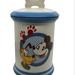 Disney Dog | Disney Pluto Mickey Mouse Ceramic Treat Cookie Jar With Lid 5”X7” | Color: Blue/White | Size: 5”X7”