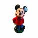 Disney Toys | Mickey Mouse Disney Figure Coin Bank Toy Vintage.Gc | Color: Black/Red | Size: 11” Tall