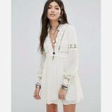 Free People Dresses | Free People Dreamland Lace Cut Work Dress | Color: Cream | Size: 2
