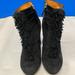 Gucci Shoes | Gucci Black Suede Fringe Accent Lace-Up Boots - 35.5 (5) | Color: Black | Size: 5