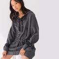 Free People Jackets & Coats | Free People Sadie Surplus Knit Jacket Gray/Black - Small - Nwt | Color: Black/Gray | Size: S