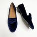 Anthropologie Shoes | Neely & Chloe | The Airplane Smoking Slipper Blue Velvet 6.5 | Color: Blue | Size: 6.5