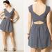 Anthropologie Dresses | Anthropologie Postmark Rolo Cross-Back Dress Navy Size 2 | Color: Blue/White | Size: 2