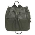 Coach Bags | Coach Park Drawstring Backpack Luxury Designer Olive Pebbled Leather Bag F29895 | Color: Green/Silver | Size: Os