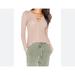 Free People Tops | Free People Intimately Bae Bae Pullover Knit Top Lightweight Tan Color Sz S | Color: Tan | Size: S