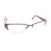 Gucci Accessories | Gucci Red Maroon Gold Half Rim Eyeglasses Frames 53-16 140 Italy Designer | Color: Gold | Size: Os