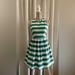 Anthropologie Dresses | Green And White Stripes Sleeveless Dress Cotton Dress | Color: Green/White | Size: M