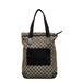 Gucci Bags | Gucci Gg Canvas Tote Bag 019 0401 Beige Black Leather Women's Gucci | Color: Black | Size: Os
