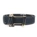 Gucci Accessories | Gucci Belt Gg Canvas Canvas/Leather Black/Gold Unisex 138455 | Color: Gold | Size: Os