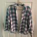 Levi's Tops | Levi Flannel | Color: Green/Purple | Size: L