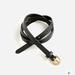 J. Crew Accessories | J. Crew Skinny Italian Leather Belt | Color: Black | Size: M