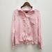 J. Crew Tops | J Crew Womens Tie Front 100% Linen Tunic Top Size M Pink White Stripe Button Up | Color: Pink | Size: M