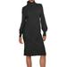 J. Crew Dresses | J. Crew (Size Xxs) Black Turtle Neck Lantern Sleeve Alpaca Blend Sweater Dress | Color: Black | Size: Xxs