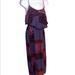 American Eagle Outfitters Dresses | American Eagle Ruffle Bohemian Maxi Dress Size S/P | Color: Blue/Purple | Size: Sp