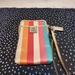 Coach Bags | Coach Legacy Stripe Julia Card Wristlet In Excellent Condition | Color: Gold | Size: Os